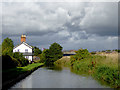 Canal and cottage near Tetchill in Shropshire