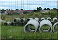 Construction work near Old Warren Farm