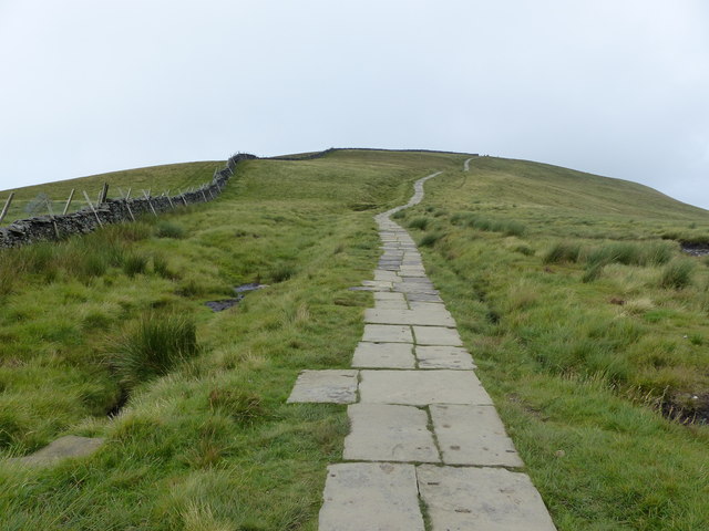 Path to the summit of Pen-y-ghent