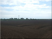 SW4525 : Ploughed field, Four Lanes End by JThomas