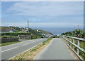 Steep road down to Sennen Cove