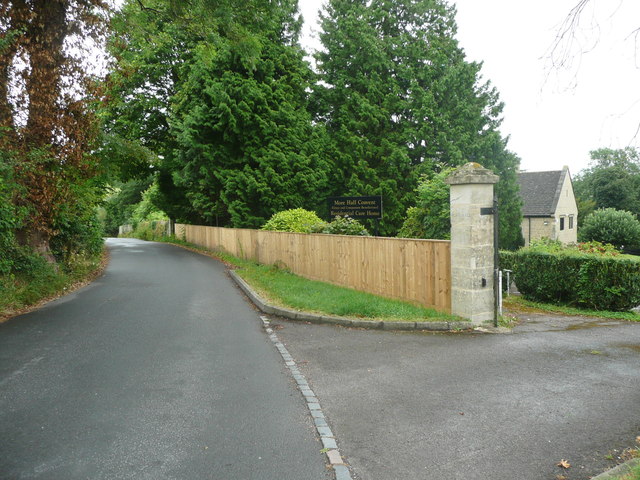 The lane through Randwick at the More Hall Convent Care Home