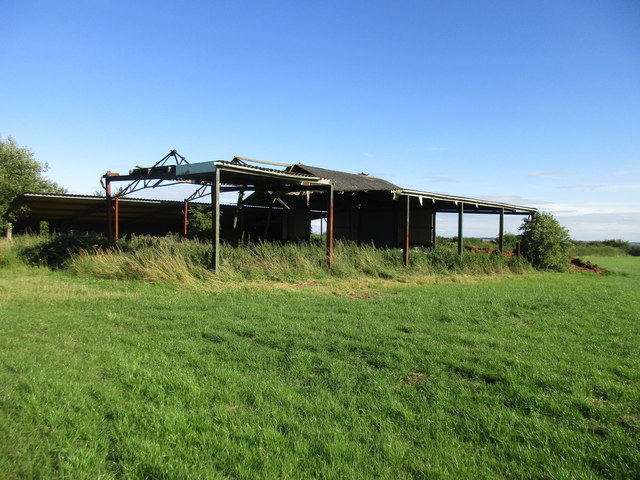 Derelict farm buildings near Upton
