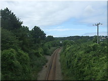 SW5436 : Railway towards St Ives by JThomas