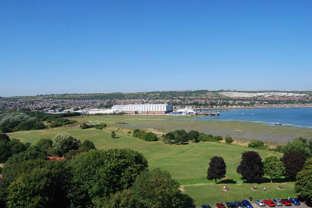 The view north from Portchester Castle (1)