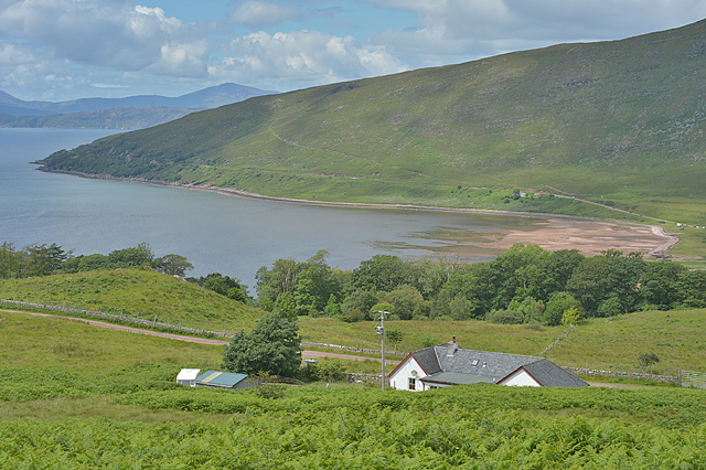 Looking down to Applecross Bay