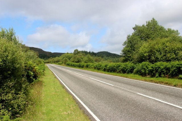 The high road from Colintraive to Strachur