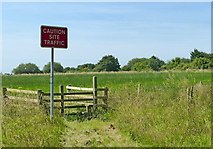 SK4145 : Caution Site Traffic by Alan Murray-Rust