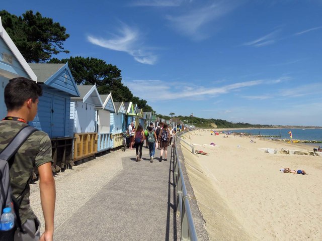 Beach huts by Avon Beach