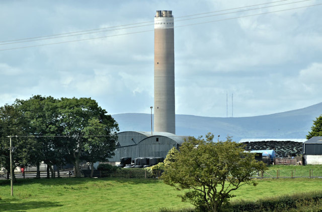 Chimney, Kilroot power station (July 2017)
