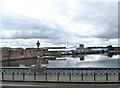 The River Lagan above the Albert Bridge