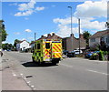 Emergency ambulance, Station Road, Yate