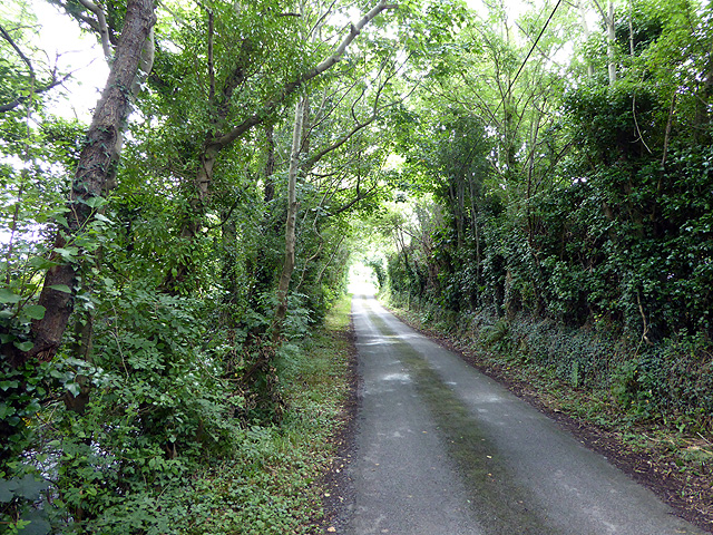 Lane leading to the site of Afon Wen station