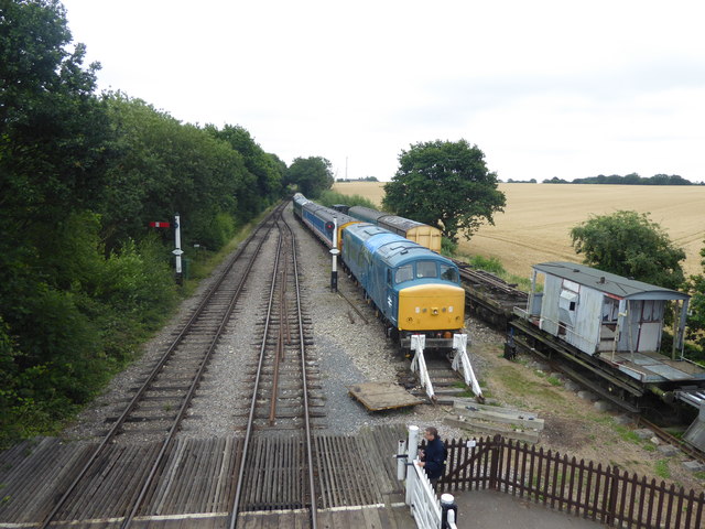 View from the footbridge at North Weald station