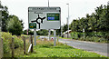 J3088 : Roundabout, Coleman's Corner near Ballyclare - July 2017(1) by Albert Bridge