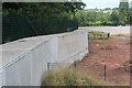 Flood defences alongside River Ebbw