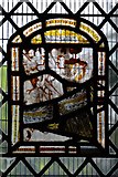 SP1839 : Ebrington, St. Eadburgha's Church: c16th Flemish glass in the south chancel window by Michael Garlick