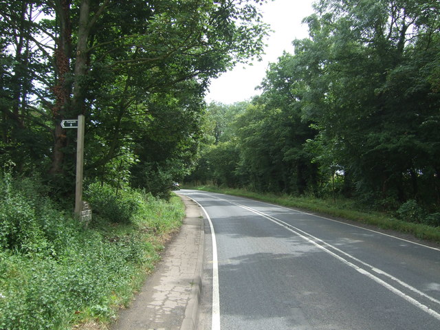 Footpath off Hanbury Road (B4090)