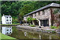 Former wharf building and house at Llanfoist Wharf