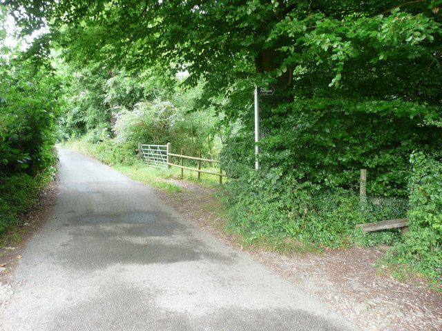 Footpath to Slad Road at Folly Lane