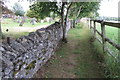 Footpath by the churchyard