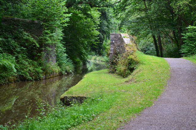 Site of bridge No. 108 on the Monmouthshire and Brecon Canal