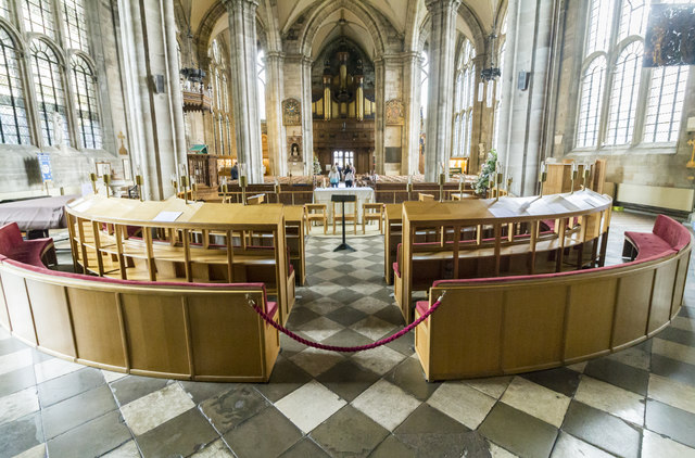 Interior, St Mary's church, Warwick