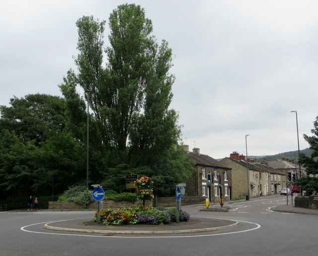 Roundabout on the A57, Glossop