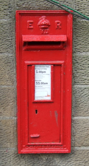 Edward VII postbox on Peebles Road, Walkerburn