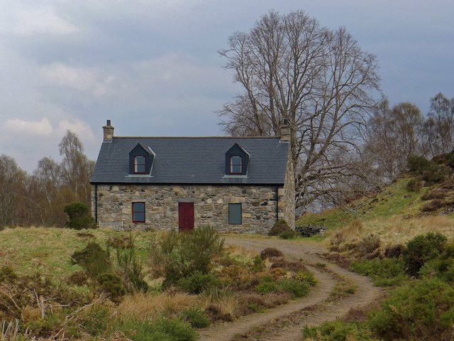 Cottage above Loch a' Chlarain