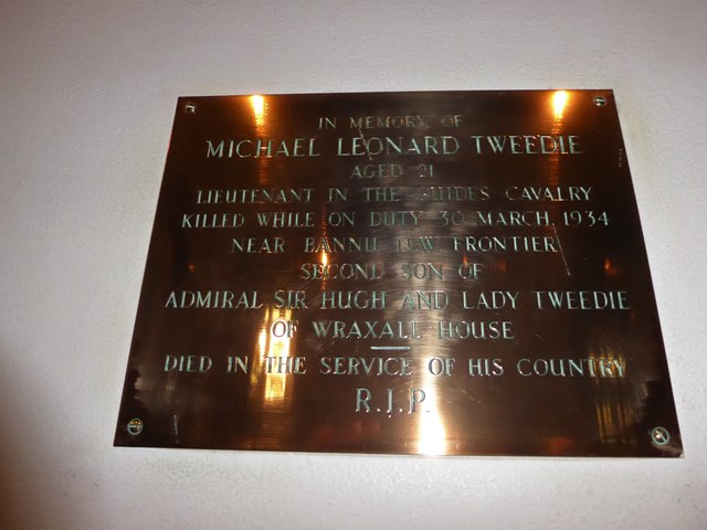 All Saints, Wraxall: memorial (i)