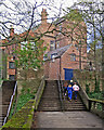 Durham: up the steps to Bow Lane