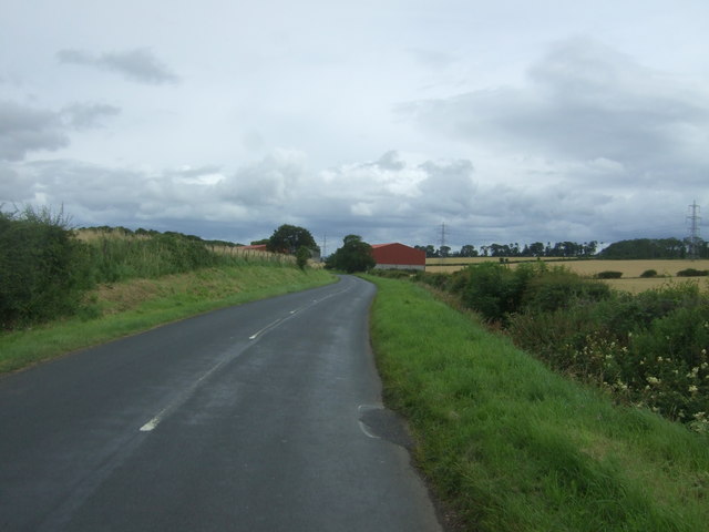 Minor road near Templehall