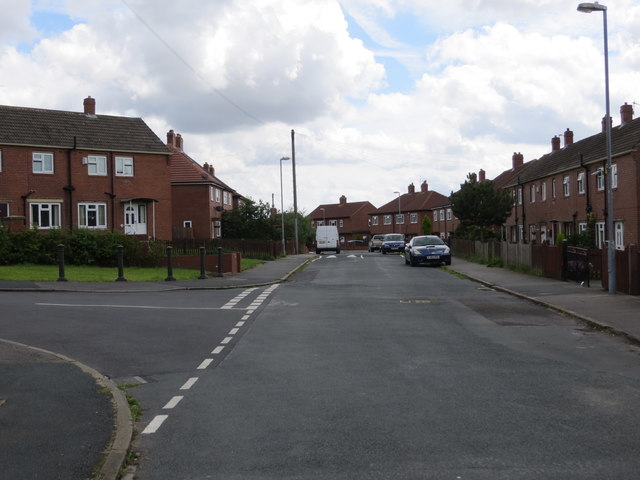 Withens Road at its junction with Nussey avenue in Birstall