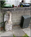 Old milestone, Rumney, Cardiff