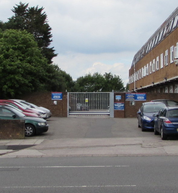 Yard entrance, Rumney Police Station, Cardiff