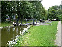 SP9708 : Lock 50, Grand Union Canal by Robin Webster