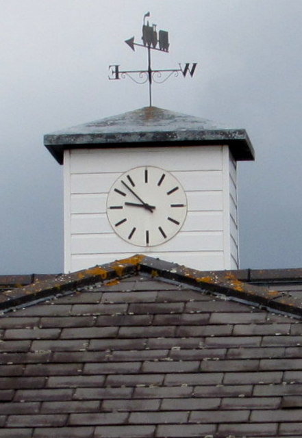 Weather vane and clock tower, Ashchurch