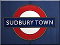 Sudbury Town tube station - roundel