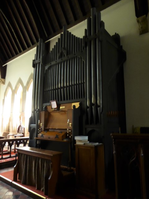 St. John the Baptist, Tidebrook: organ