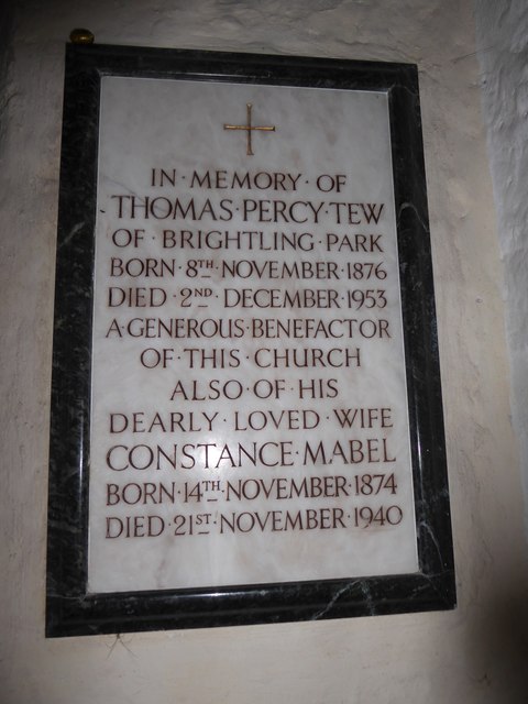 St Thomas à Becket, Brightling: memorial (8)