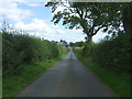 Minor road towards Edington Mill