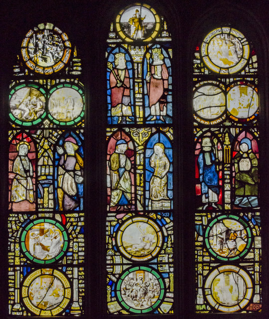 Vestry east window, St Mary's church, Warwick