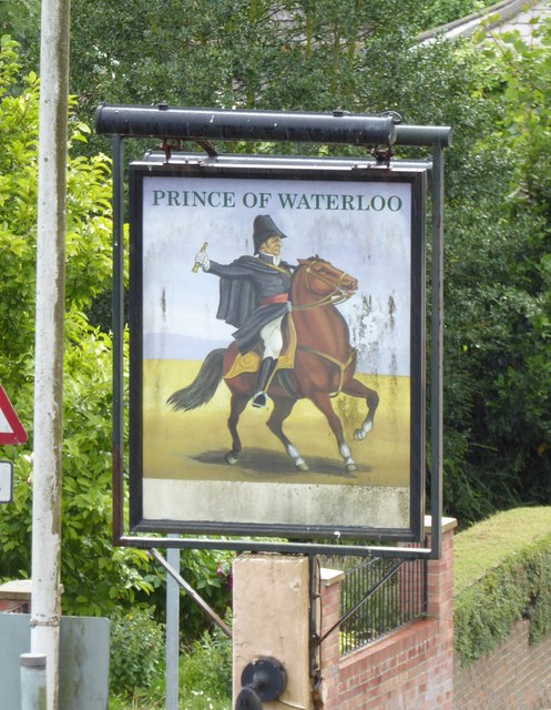 Pub sign: The Prince of Waterloo, Minster-in-Sheppey