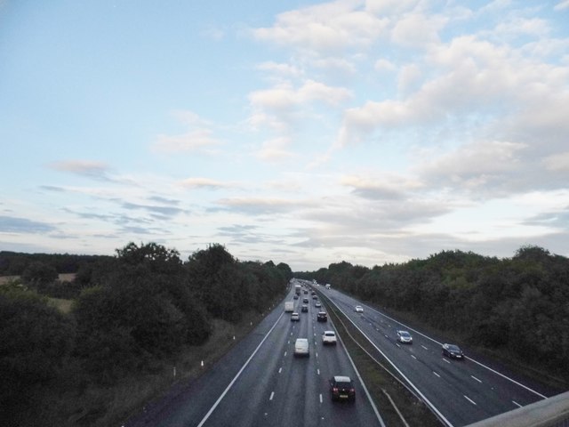 The M4 from Baydon Road