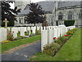 SJ0075 : War graves at St Margaret's Church Bodelwyddan by Rod Allday