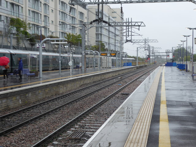 Hayes & Harlington station in the rain