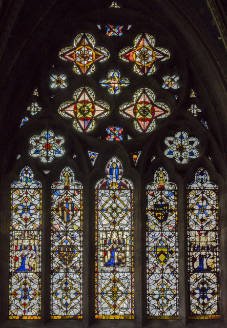 Stained glass window, Exeter Cathedral