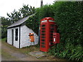 Elizabeth II postbox and telephone box, Godolphin Cross