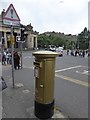 NT2573 : Gold pillar box in Hanover Street by David Smith